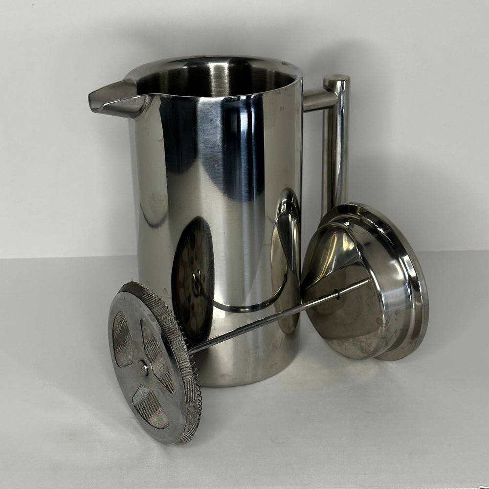 Stainless steel, insulated French press