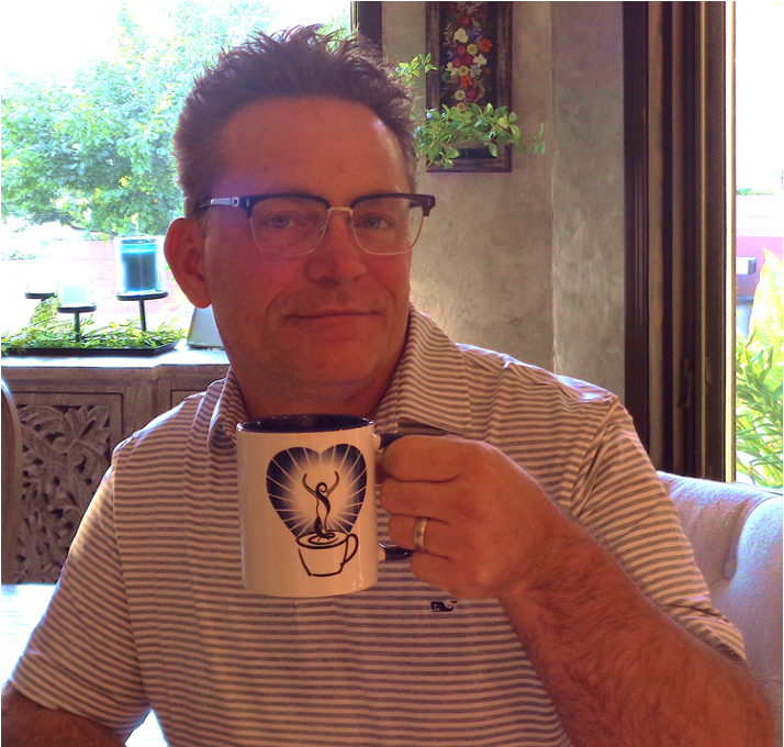 A picture of Bernie, Aurora's Cup Coffee owner and roastmaster.